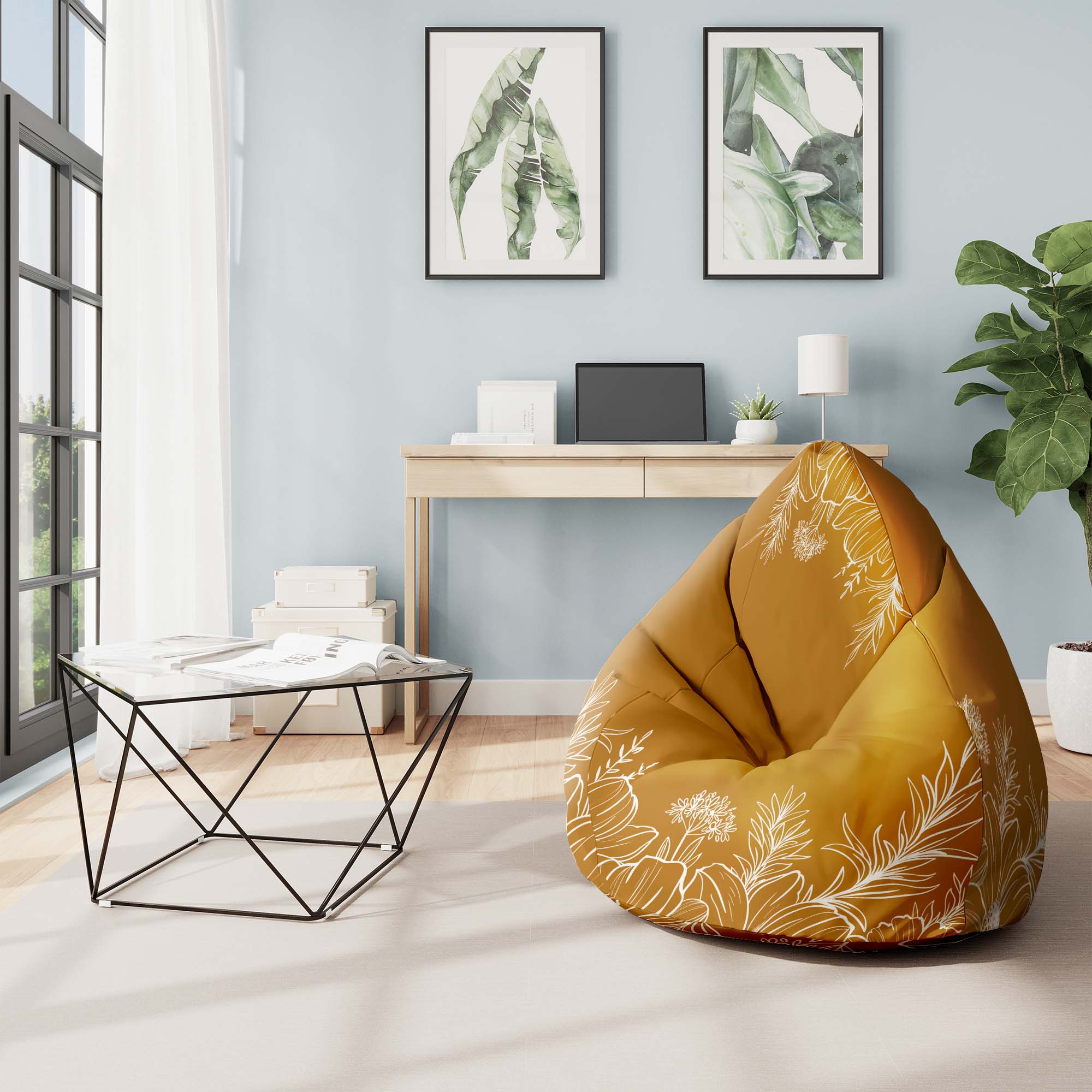 Sedací vak Pearshape Sunset Elegant-S-Velvet