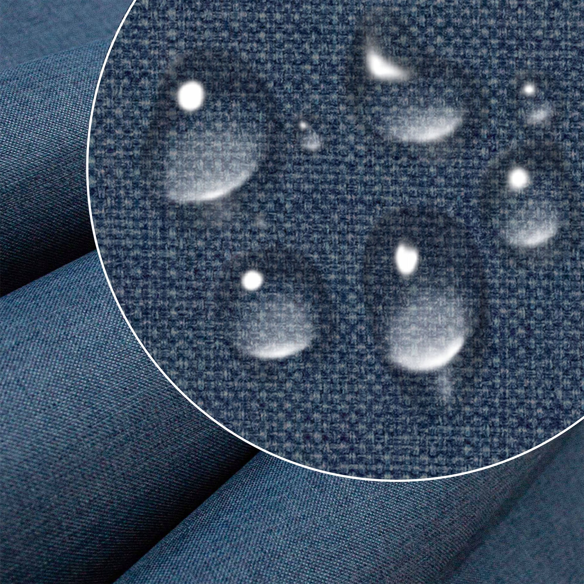 Látka Imitácia ľanu Denim Dream