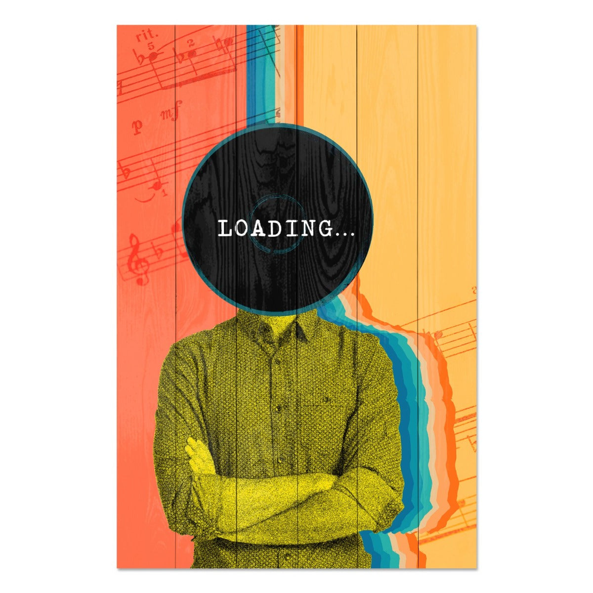Obraz Wood Vintage Loading-30x40 cm