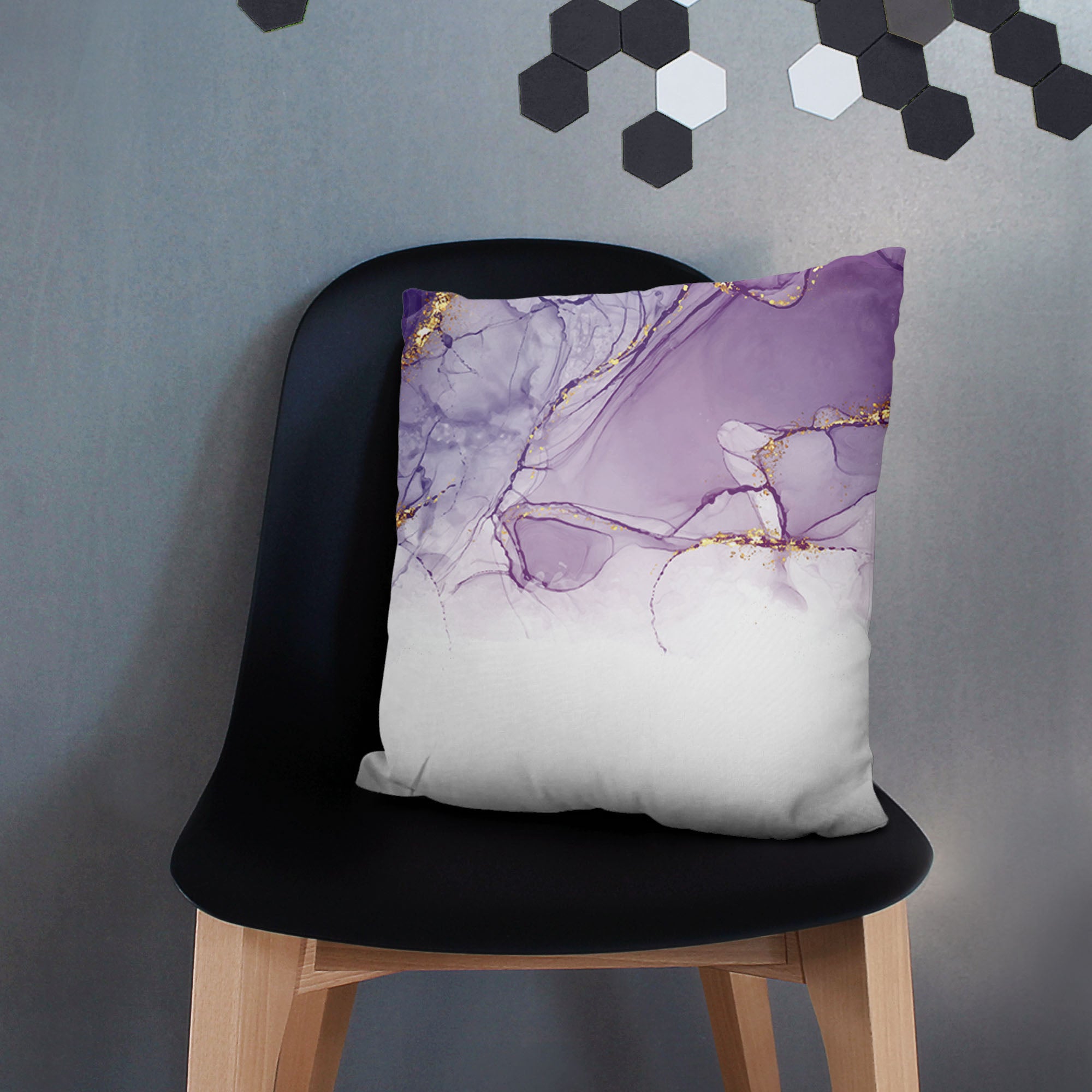 Vankúš Watercolor Abstract Violet-Oxford