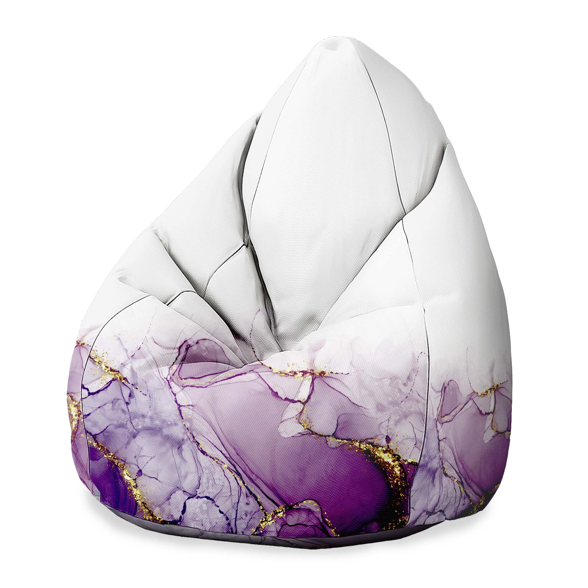 Sedací vak Pearshape Watercolor Abstract Violet-M-Oxford