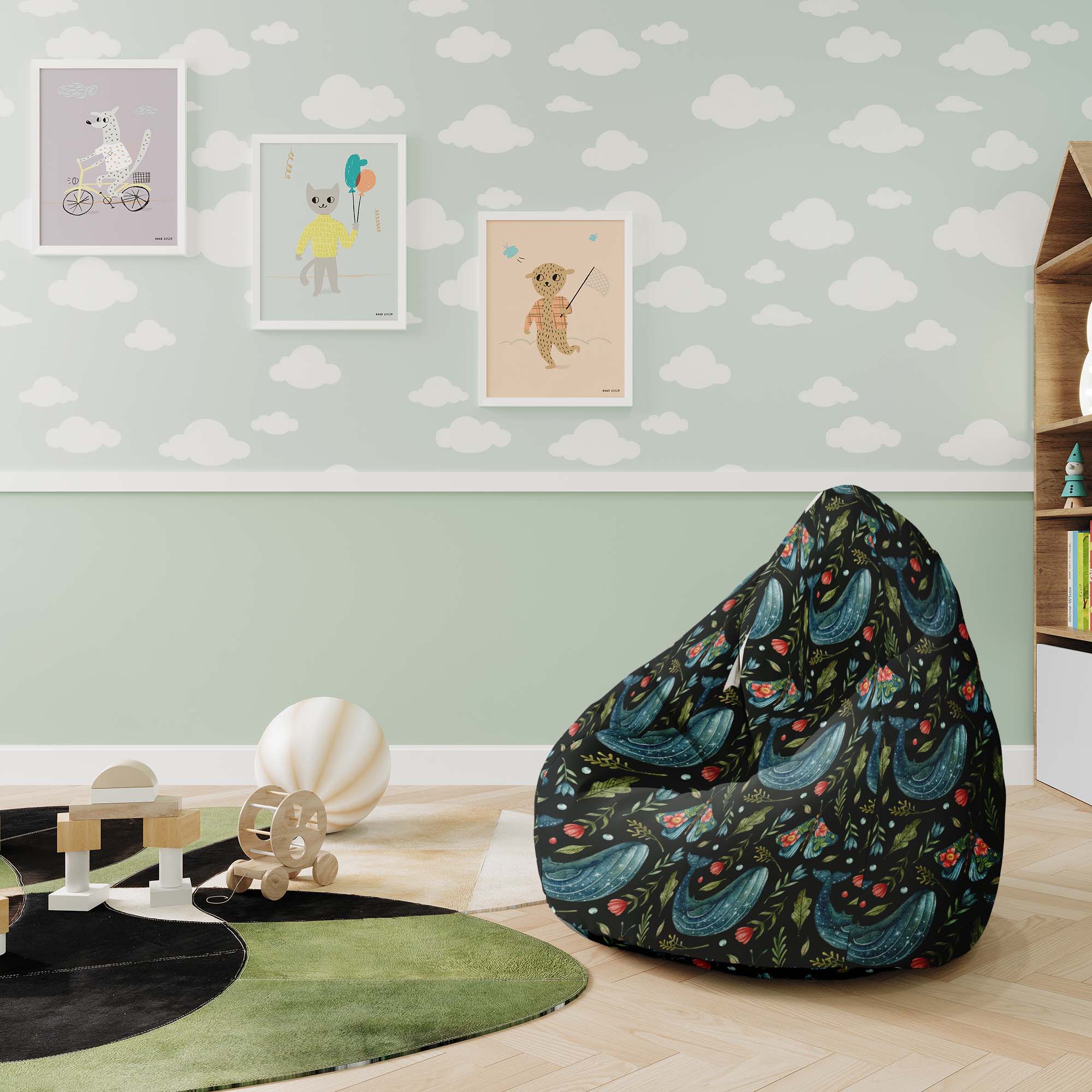 Puf Pearshape Whale and Fairy-S