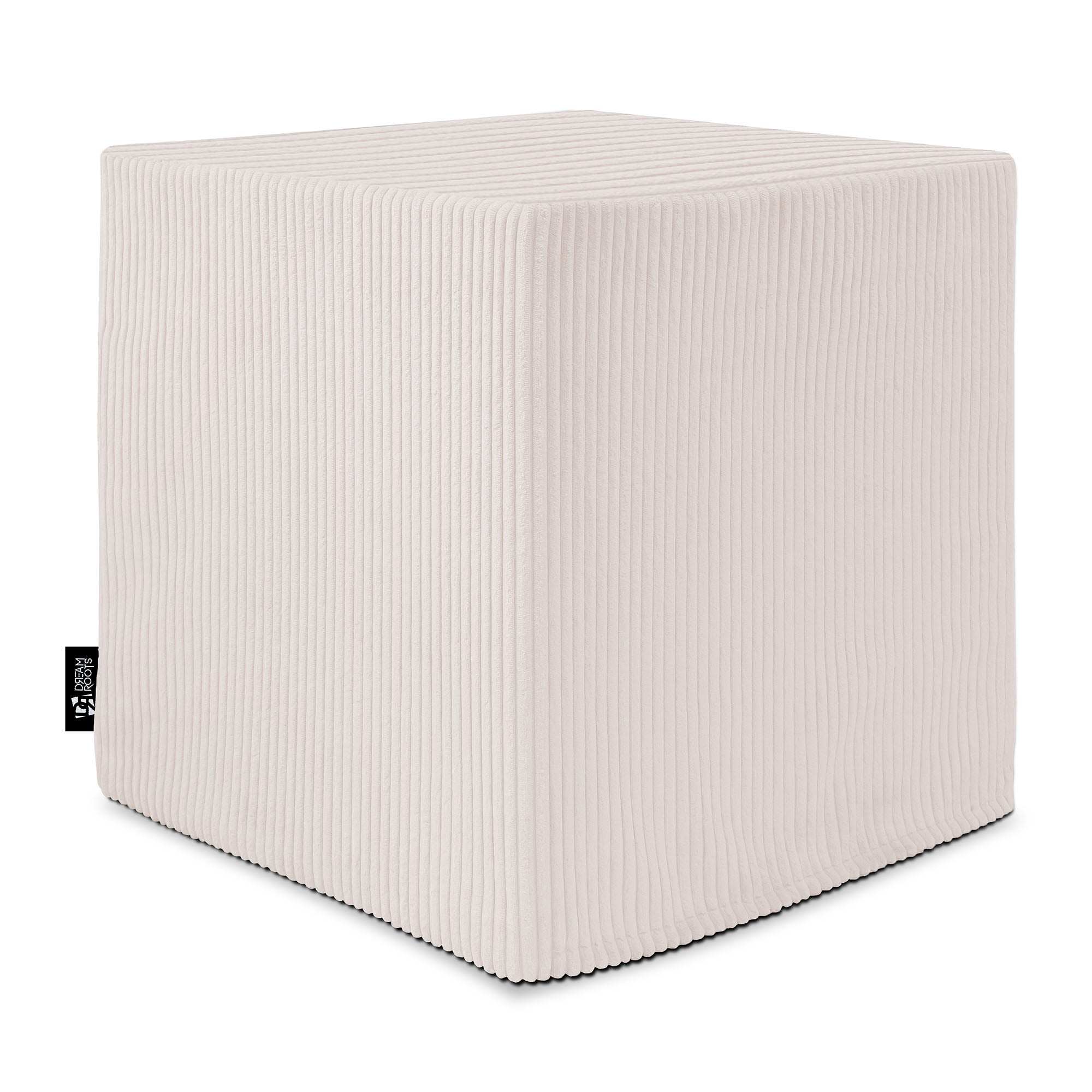 Qubik White Dove Pouf-50x50 CM
