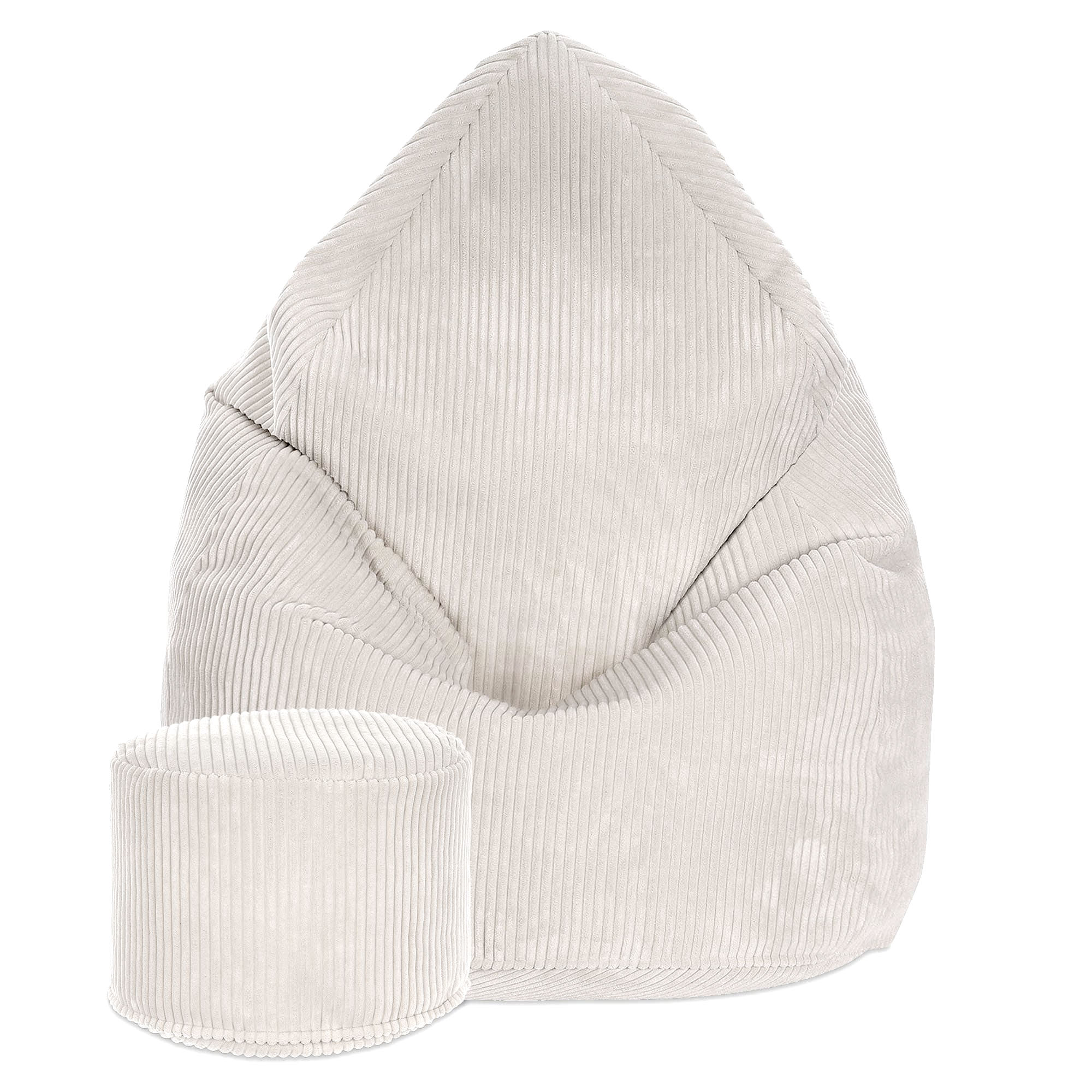Okrúhly puf podnožka Lincoln White Dove-S