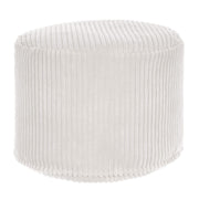 Kulatý puf podnožka Lincoln White Dove-M