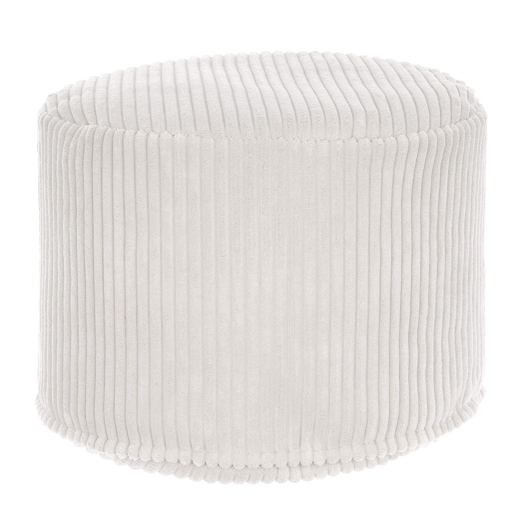 Okrúhly puf podnožka Lincoln White Dove-S