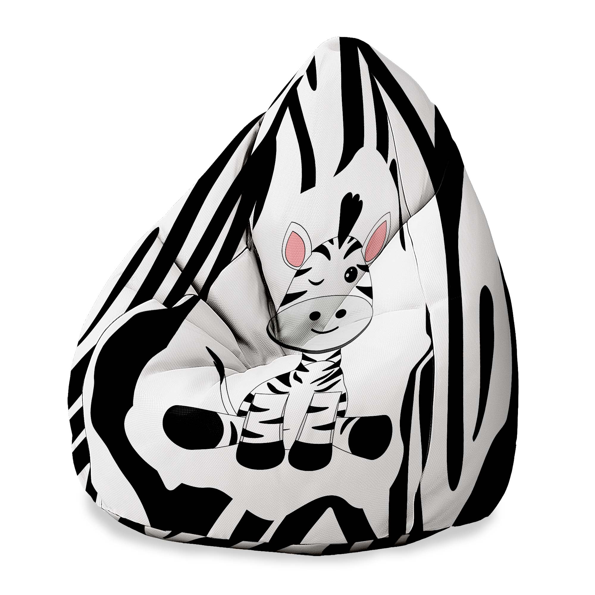 Puf Pearshape Zig Zebra-S