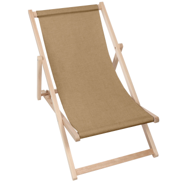Drevené ležadlo imitujúce bielizeň Lnu Desert Sand