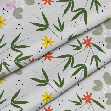 Látka Flower Doodling