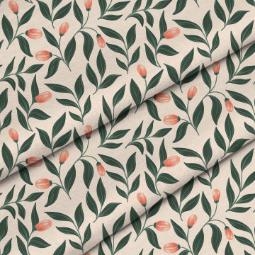 Látka Pink Berries Pattern