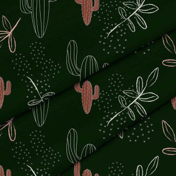 Látka Cactus Doodles