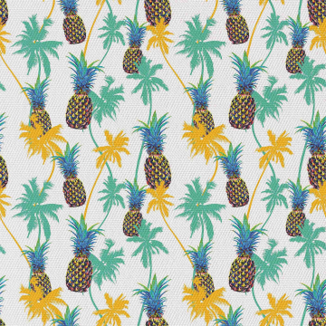 Látka Pineapples on Palm Trees