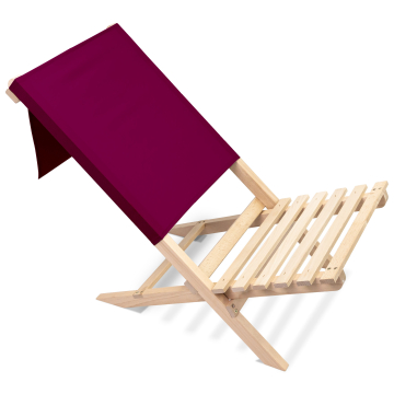 Skladacie plážové kreslo Burgundy