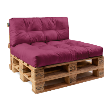 Súprava vankúšov z paliet Burgundy