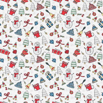 Látka Material Joyful Snowmen