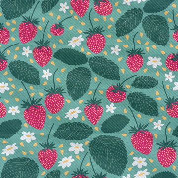 Látka Strawberries