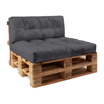 Súprava vankúšov z paliet Charcoal