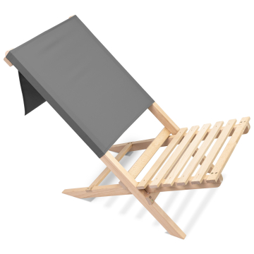 Skladacie plážové kreslo Grey