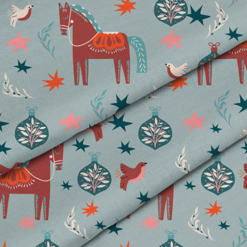 Látka Horses and Birds