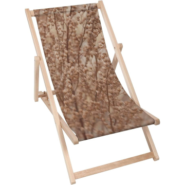 Drevené plážové lehátko Brown Boho