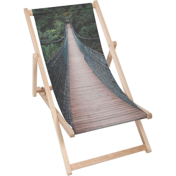 Drevené plážové lehátko Footbridge