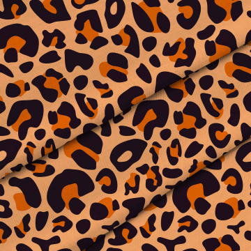 Látka Leopard Orange Print