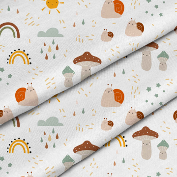 Látka Autumn Mushroom