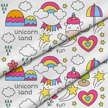 Látka Unicorn Land