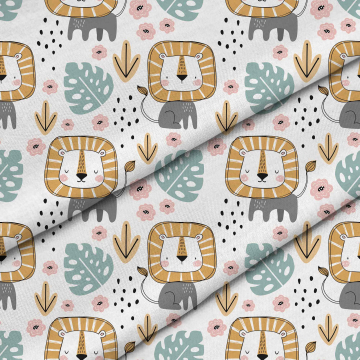 Látka Lion in the Jungle