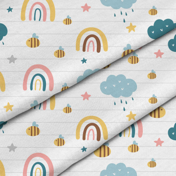 Látka Rainbow and Bee