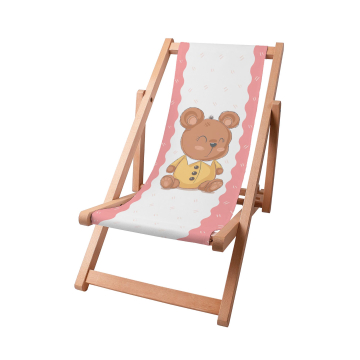 Drevené plážové lehátko Teddy bear