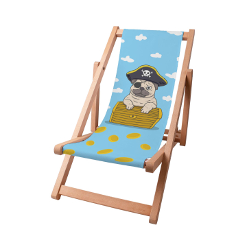 Drevené plážové lehátko Pirate Pug