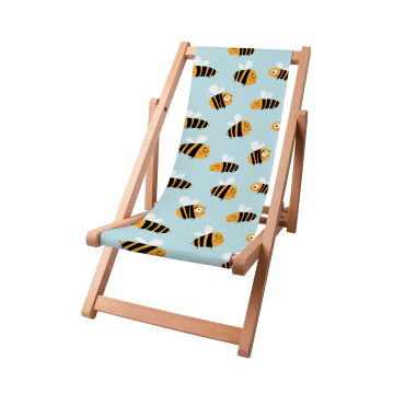 Drevené plážové lehátko Bee Life