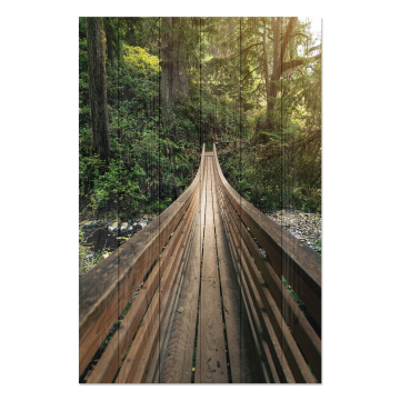 Obraz na dreve Forest Bridge