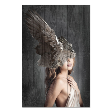 Obraz na dreve Brown Wings on the Head