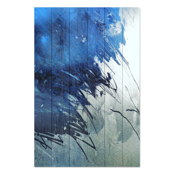 Obraz na dreve Blue Art Abstract