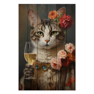 Obraz na dreve Cheers Cat