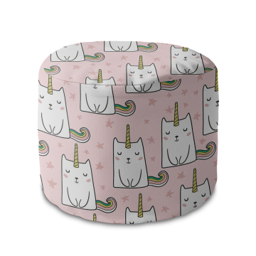 Sedací vak okruhlá podnožka Kitty