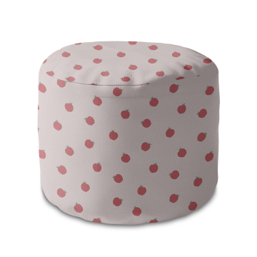 Sedací vak okruhlá podnožka Red Apples