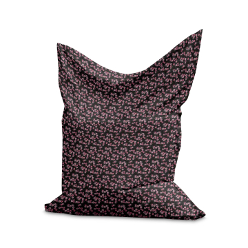 Sedací vak Pillow Pink Flowers Pattern