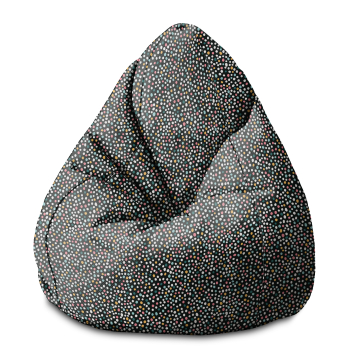 Sedací vak  Pearshape Multicolor Polka Dots