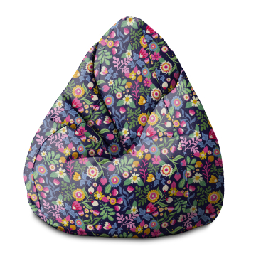 Sedací vak  Pearshape Exotic Floral