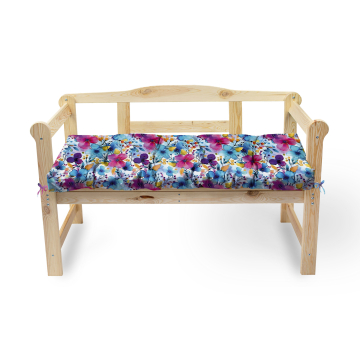 Vankúš na sedenie pre záhradnú lavičku Big Flowers