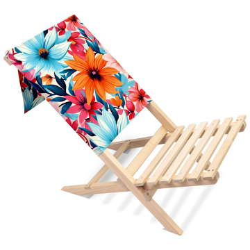 Skladacie plážové kreslo Blossoms
