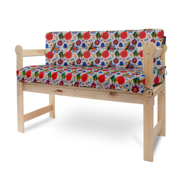 Sada vankúšov na záhradnú lavičku Cute Bugs