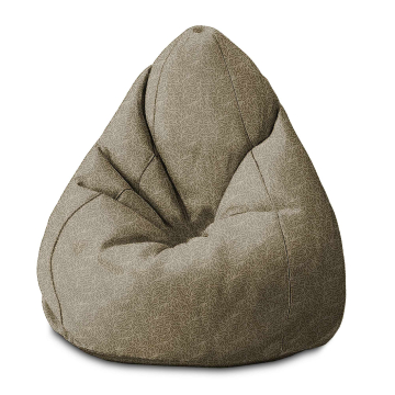 Sedací vak Pearshape More Leaves Beige