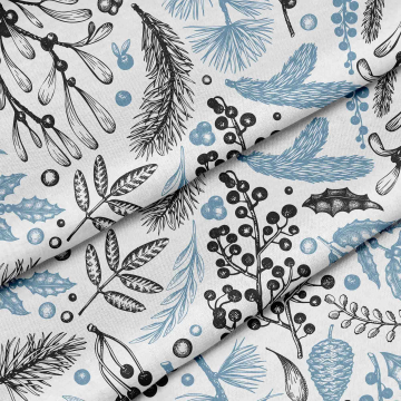 Látka mistletoe and berries