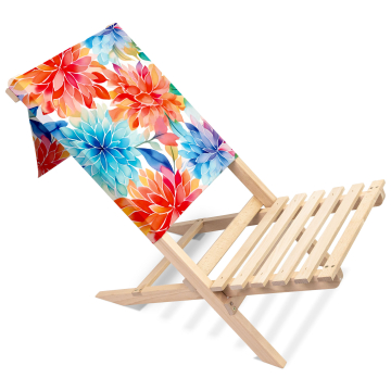 Skladacie plážové kreslo Floral Background