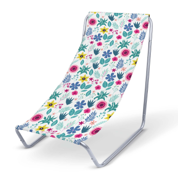 Kovové lehátko Floral Elegance