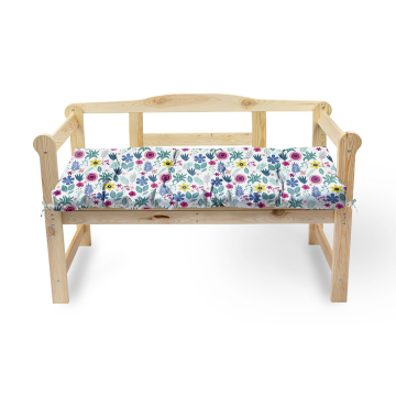 Vankúš na sedenie pre záhradnú lavičku Floral Elegance